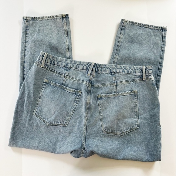 Good American Good Heritage Blue 951 Straight Legs 90s Cropped Jeans Womens 18 - Picture 7 of 8